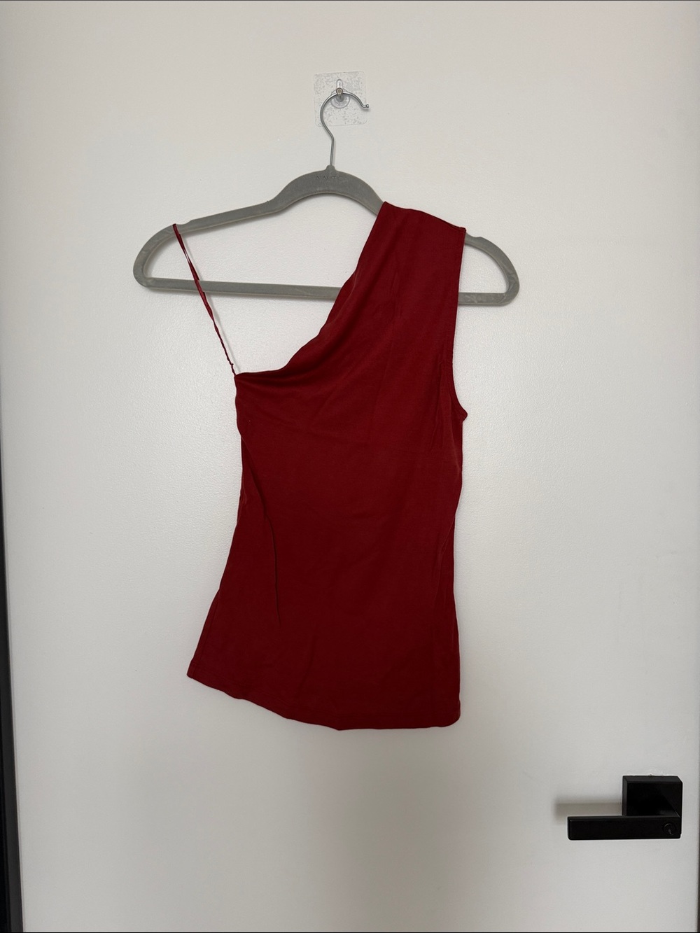 Banana Republic One-Shoulder Red Camisole